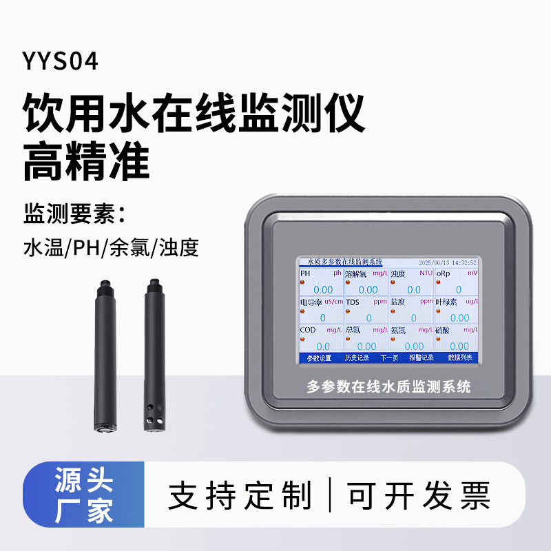 飲用水水質監測參數(水溫、ph、余氯、濁度)