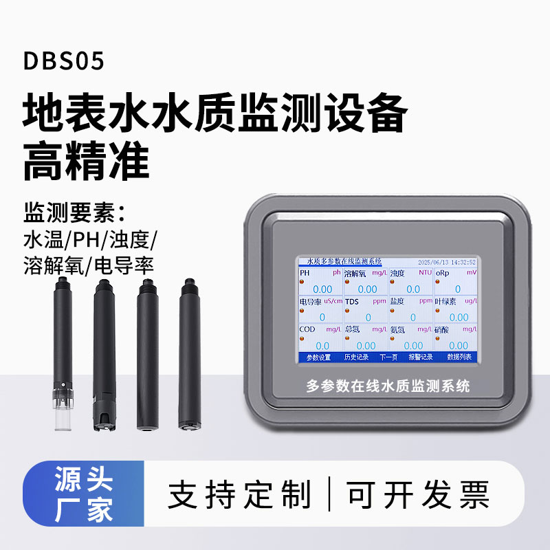 地表水水質監測參數（水溫、ph、溶解氧、濁度、電導率）